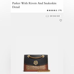 Parker With Rivets And Snakeskin Detail